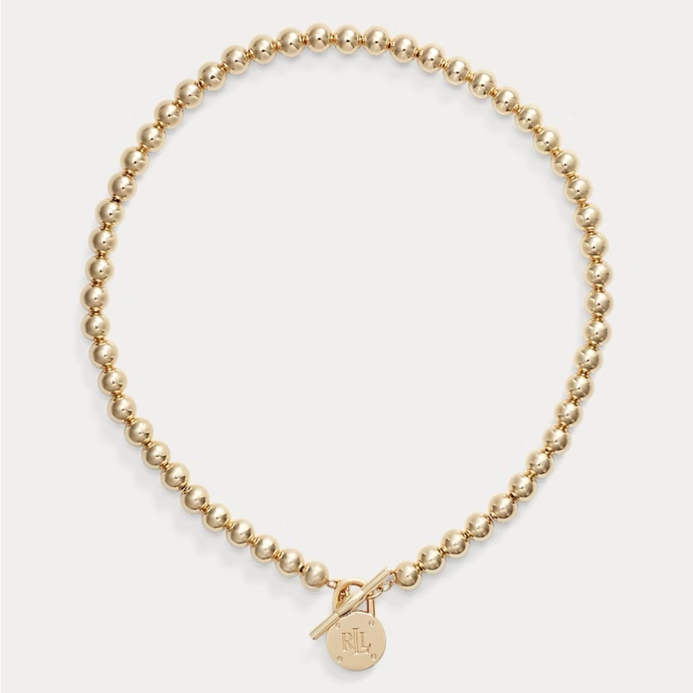 Ralph Lauren Gold Beaded Necklace